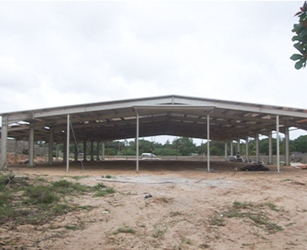 Almacén de estructura de acero en mozambique