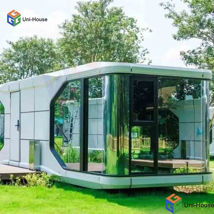 Portable Steel Structure Prefab Outdoor Space Capsule Houses